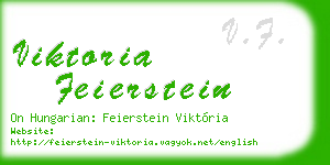 viktoria feierstein business card